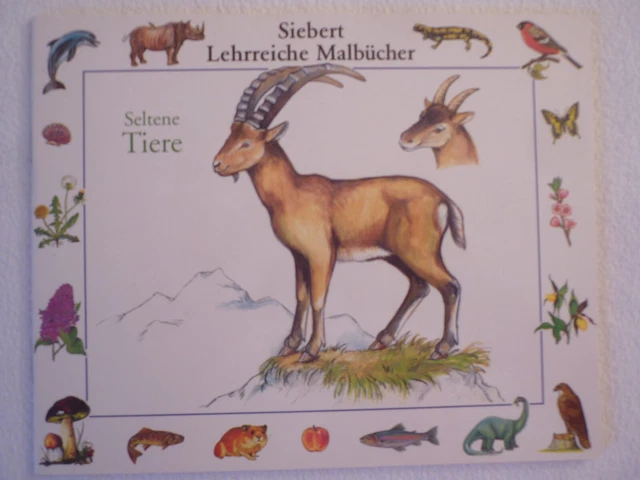 Seltene Tiere: Malbuch  ❤️ Siebert Lehrreiche Malbücher   NEU