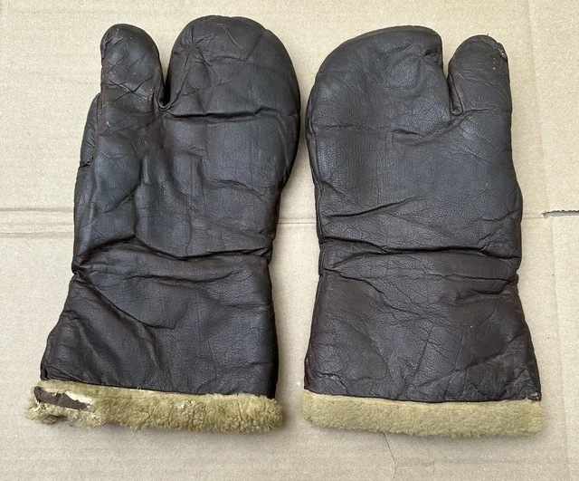 ORIGINAL WWII US Army Air Corps USAAF Type A-9A Trigger Mitten Gloves ...