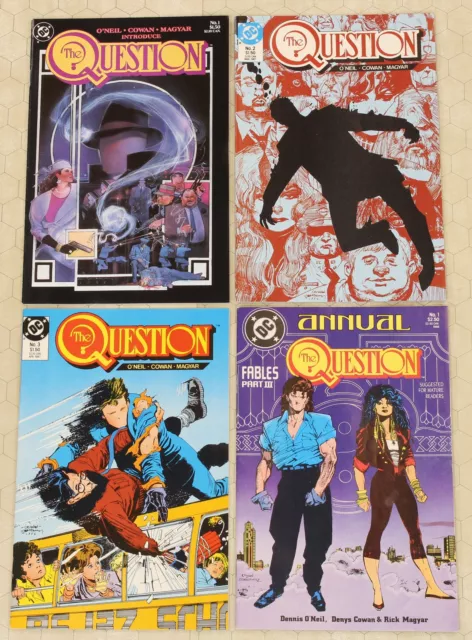 THE QUESTION #1 - 3, ANNUAL #1 (1987) SET (DC Comics) !!