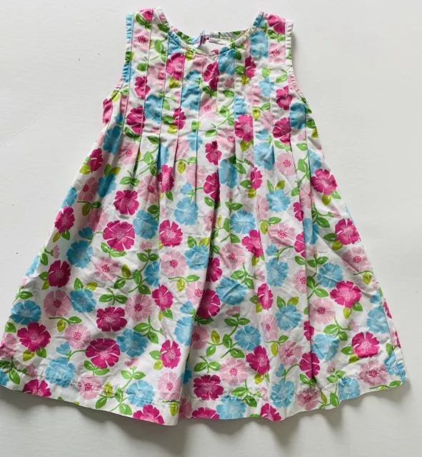 Gymboree Toddler Girls 2T Sundress Sleeveless Floral Keyhole Back Kids Dress