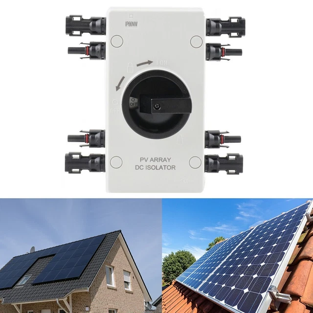 Nuevo interruptor de separación solar de alta calidad interruptor de control impermeable 4 polos