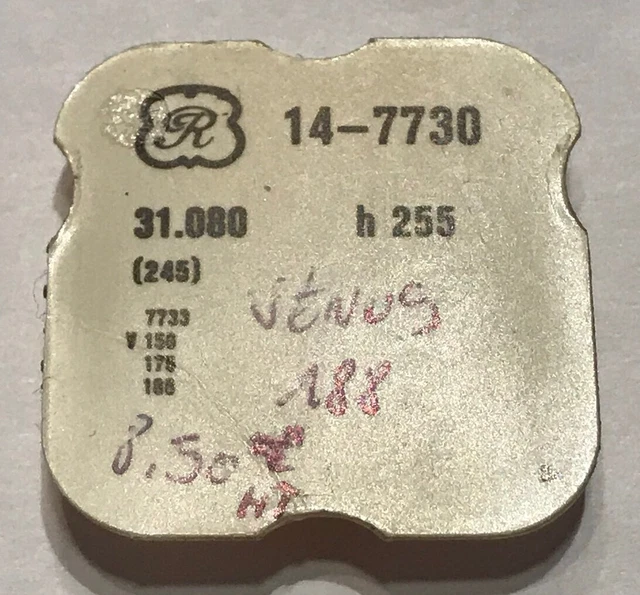 Pièce De Mouvement De Montre : Roue Additionnelle Pour Valjoux 7733, 7730, Venus 150, 175 (occasion)
