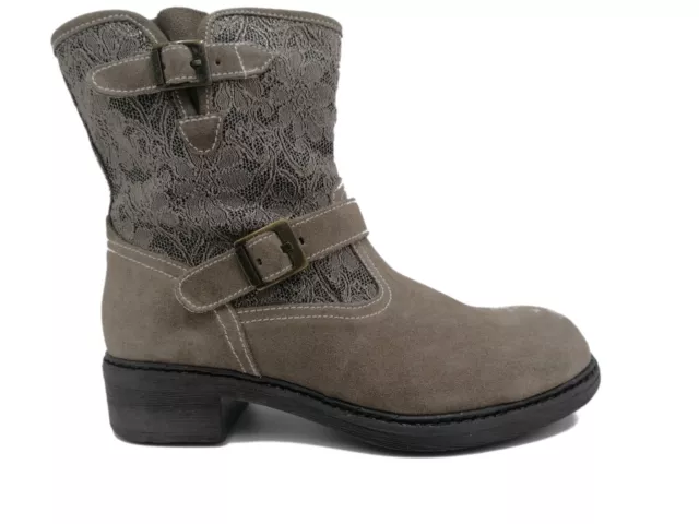 NERO GIARDINI JUNIOR Botte en Daim Tourterelle avec Insert Dentelle A531170F EUR 67 03 PicClick FR