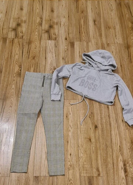 next lew look girls bundle age 12-13 years tops trousers dress hoodie 8 items 5