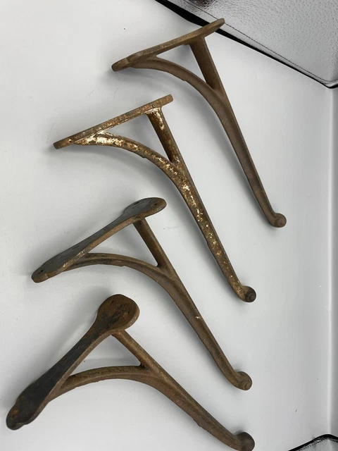 4 ANTIQUE WALL OR TACK HOOK (horse) CAST IRON  APPROX 9 " L x 5" H NOT REPRO