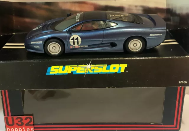 Superslot C312 Jaguar XJ220 #11 Blue Metallic Scalextric UK