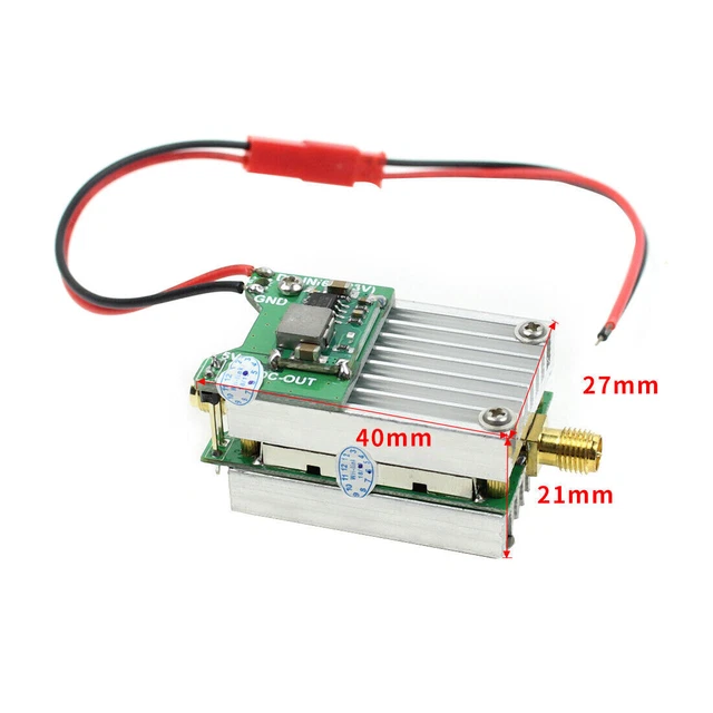 JMT 5.8Ghz FPV Transmitter RF Signal Amplifier amp For Airplane Helicopter Model
