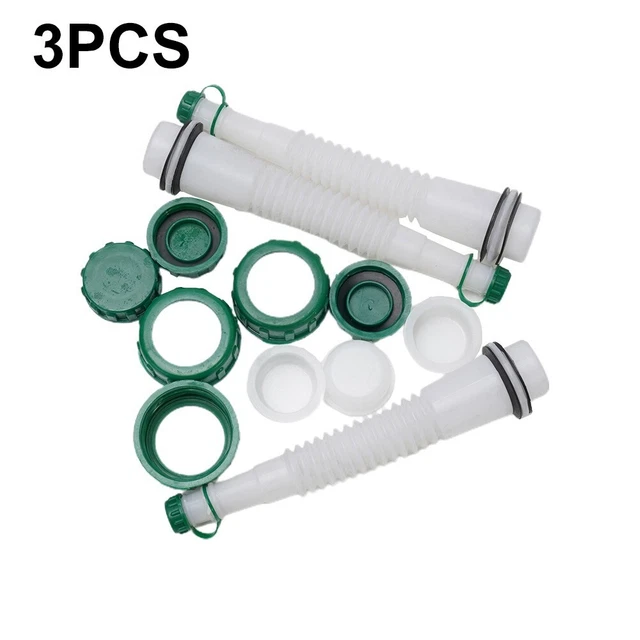 3-sets Gas Can Fuel Spout Cap Kit Replacement Industrial Parts Spout BEST Tools