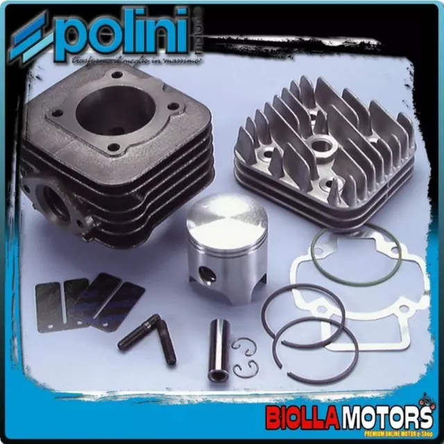 140.0181 CILINDRO POLINI 70CC D.47 GILERA TYPHOON 50 fino al 1999 GHISA ARIA SP.