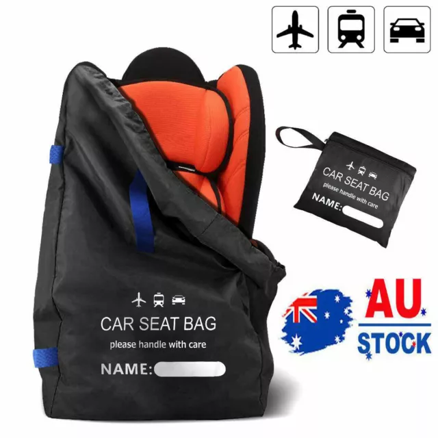 Convertible Car Baby Seat Travel Bag for Airplane with Backpack Shoulder Straps