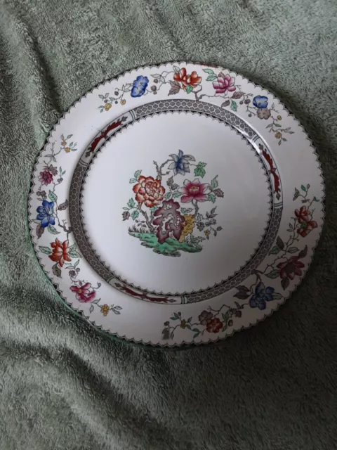 1930s Copeland Spode Chinese Rose Dinner Plate - 10.5"