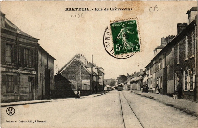 CPA AK BRETEUIL - Rue de CREVECOEUR (424338)