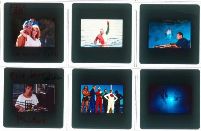 Lot 06 ektas slides originals Le Grand Bleu Jean-Marc Barr Jean Reno Luc Besson