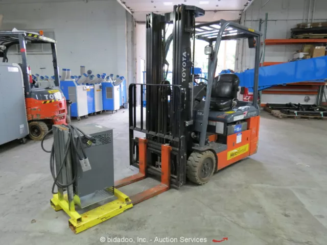 2021 Toyota 8FBE20U  4,000 lbs Electric Warehouse Forklift Lift Truck bidadoo