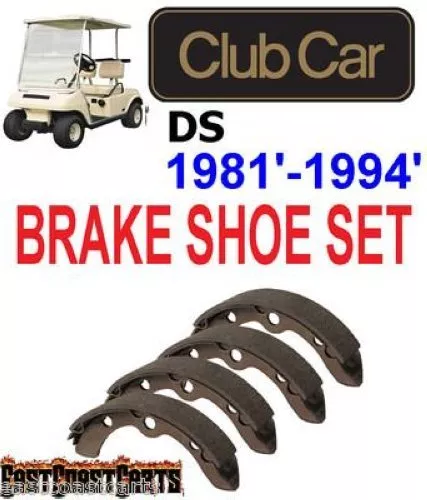 Club Car Golf Cart 1981'-1994' Rear Brake Shoe (set of 4) 1011463