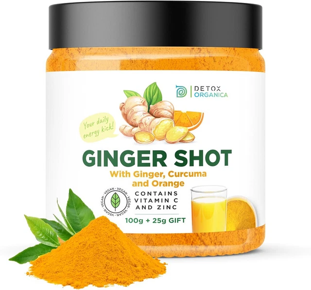 GINGER SHOT WITH Vitamin C and Zinc 125G Ginger Shots with Turmeric