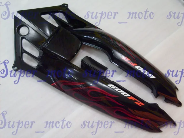Tail Fairing Rear Plastic Body Fit For Honda CBR600 F2 1991-1994 Black Red Flame