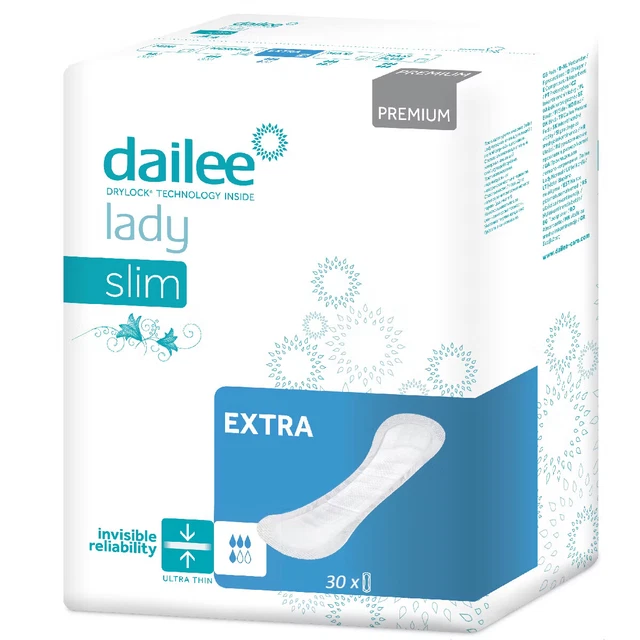 Dailee Lady Slim Premium Extra anatomische Einlagen, 30 Stück, blitz UPS