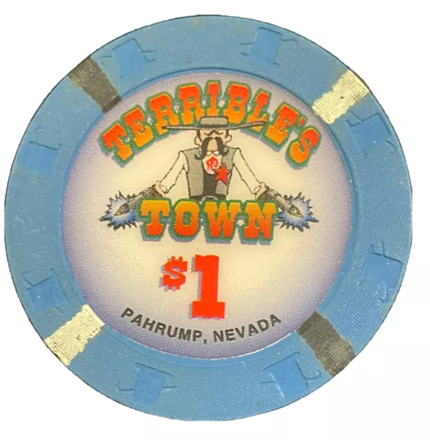 Terrible’s Town Hotel Casino $1 One Dollar Poker Chip Pahrump Nevada Coin Token