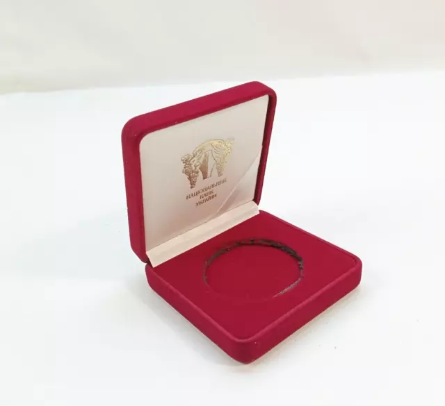 Case Box UAH Coin NBU logo Ukraine Original Mint Ukrainian Coins Rare Red Box