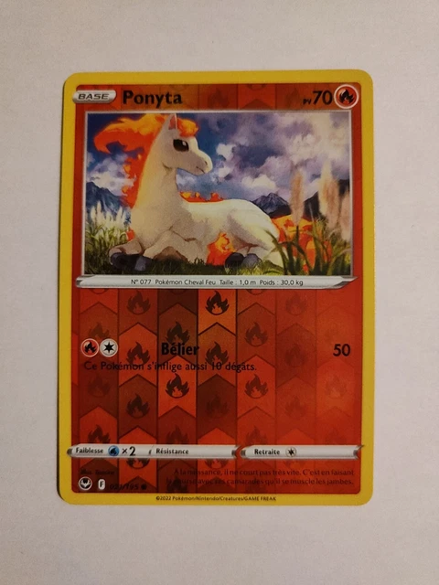Pokemon Card - Ponyta Reverse 021/195 - Silver Storm EB12