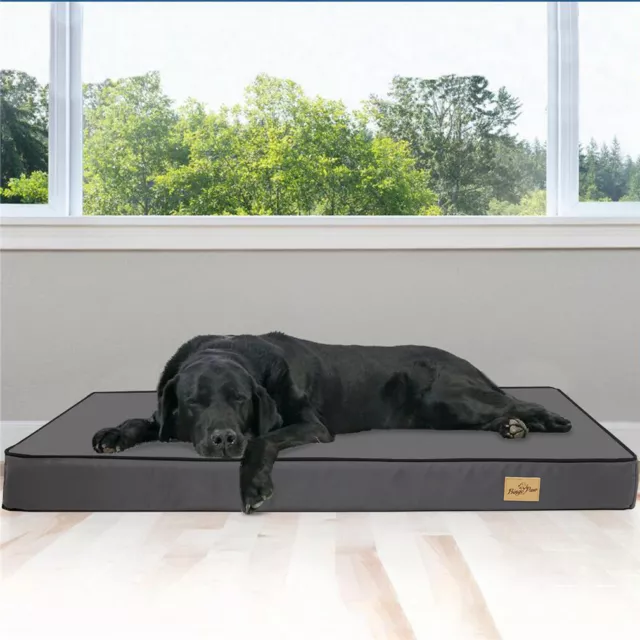 Jumbo Orthopedic Dog Bed Memory Foam Pet Bed Mattress Waterproof Liner Pet Mat