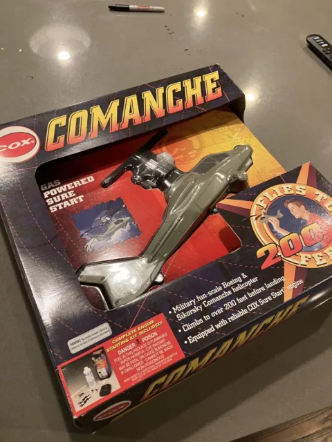 Sealed Vintage Cox Commanche Helicopter Model Airplane .049 Engine Thimble Drome