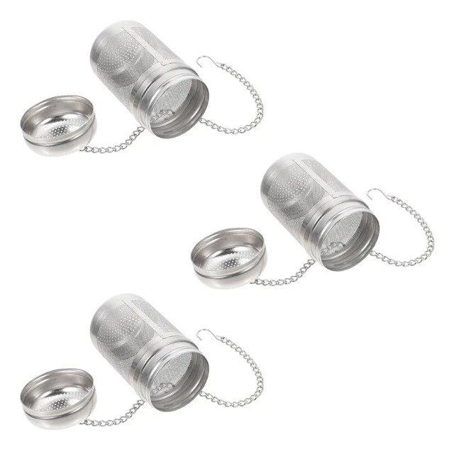 3 piezas Infusores de té resistentes al desgaste Coladores de té de acero inoxidable Pastel de té doméstico