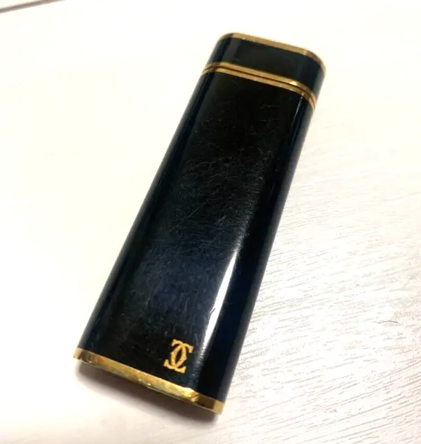 Cartier Vintage Lighter Black Gold