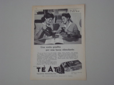 Pubblicità del 1958 Vintage advertising W8787 Tè Ati 