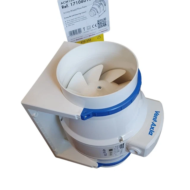 VENTAXIA ACM150 INLINE Mixed Flow Extractor Fan 17106010C Domestic