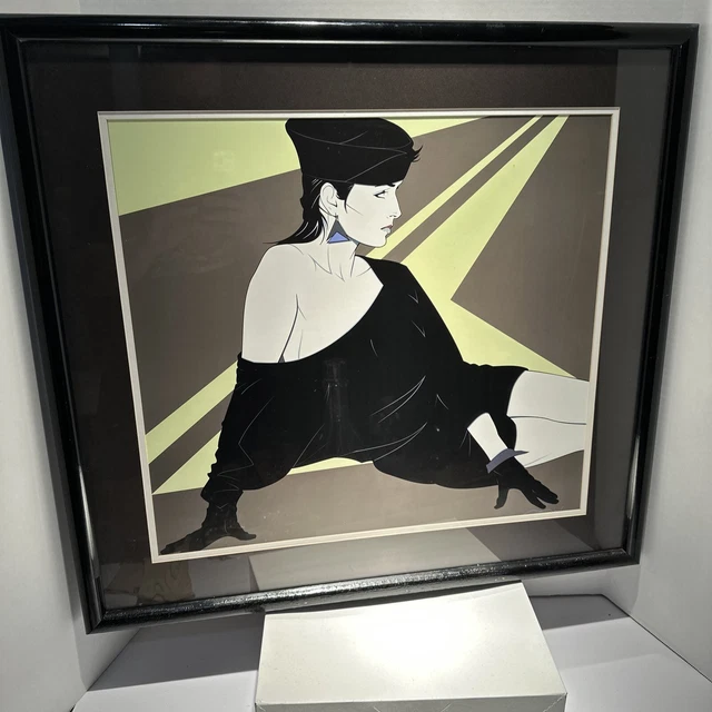 Patrick Nagel isetan Framed Serigraph signed Patrick Nagel isetan Framed Serigraph signed