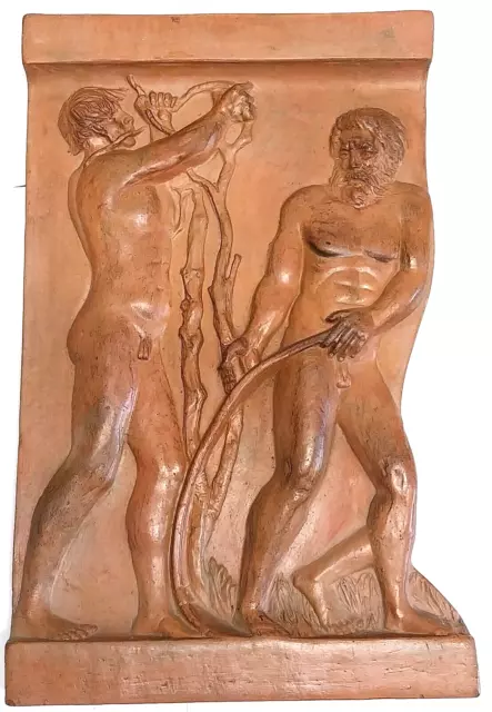 Antica Scultura  in  terra cotta  ( Nudo dell'antica Grecia )