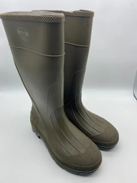 Servus by Honeywell Rubber Boots Work Waterproof Farm Men's 9 Olive Green