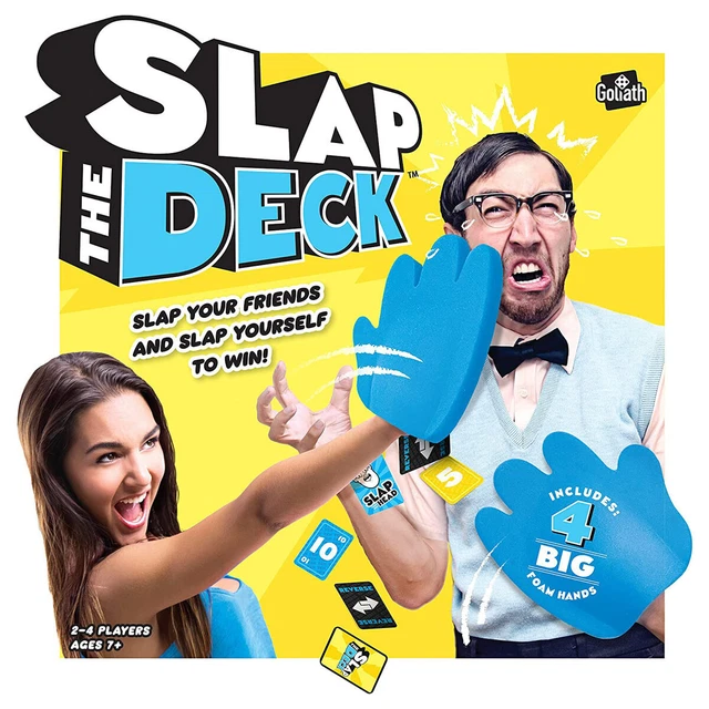 GOLIATH GAMES SLAP the Deck Party games BIGhanded Card Game Age 7+yrs
