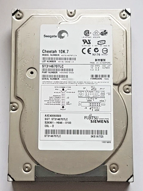 Disque Dur HP D9421A 18GB 15K - Occasion En Bon état - ST318452LC