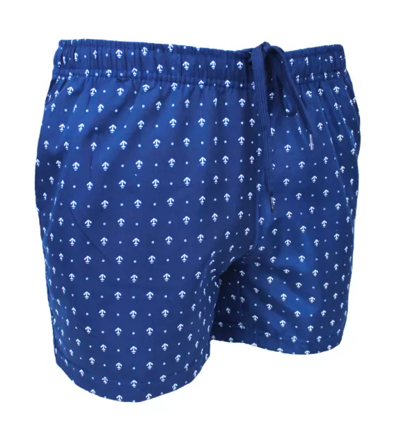 Bañador de Hombre Slim Fit Azul Anclas Pantalones Cortos Shorts Bermudas Nuevo