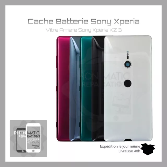 Vitre arriere cache batterie coque couvercle dos pour Sony Xperia XZ3 H8416