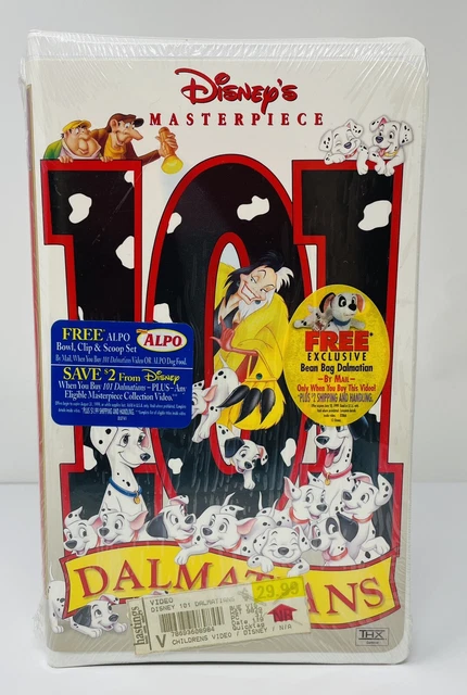 (SEALED) DISNEY’S 101 Dalmatians VHS 1999 Masterpiece Collection £9.50 ...