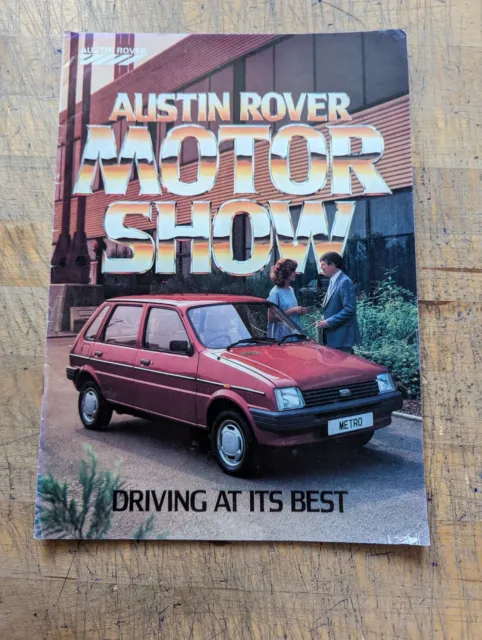 1985 Austin Rover Motor Show Sales Brochure