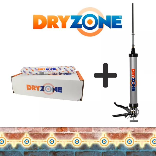 10 x Dryzone Injektionscreme, Horizontalsperre, Wandabdichtung, Kellerabdichtung