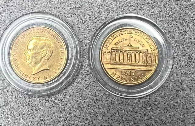 1917 McKinley One Dollar Gold Commemorative AU