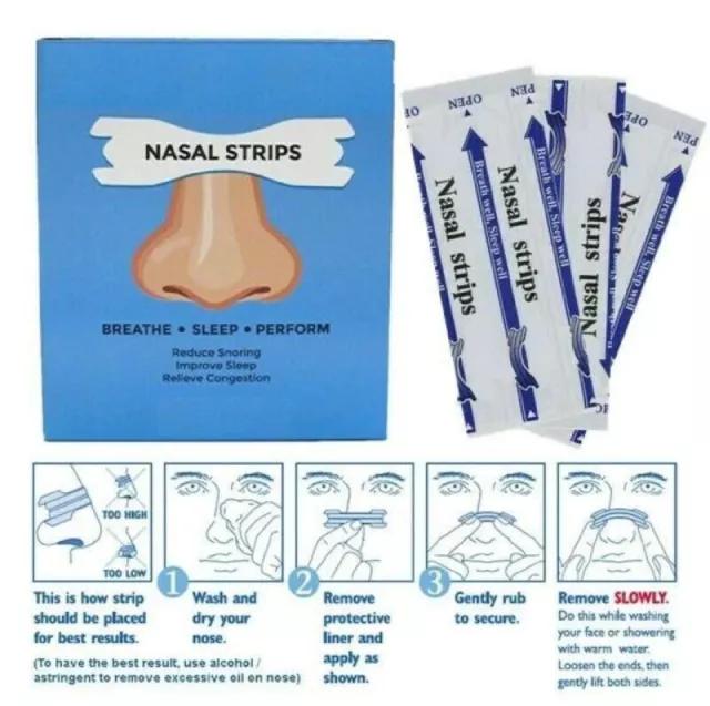 30PCS Large Nasal Strips Antisnoring Right Strong Easier Clear Breath Nose Strip