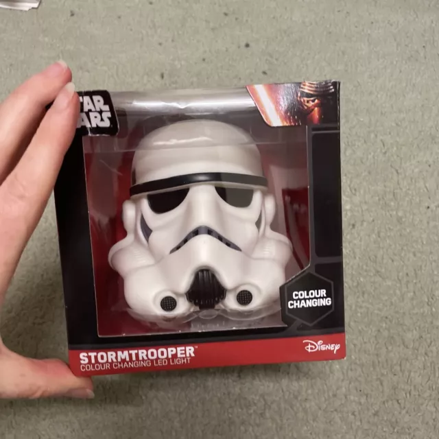 Star Wars Stormtrooper Colour Changing LED Light, New in original box