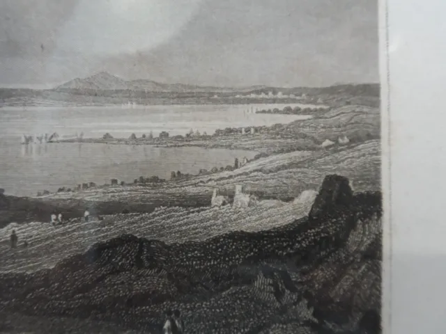 Orig.(1859) Stahlstich Die Ruinen von Carthago (Karthago) Tunesien 3
