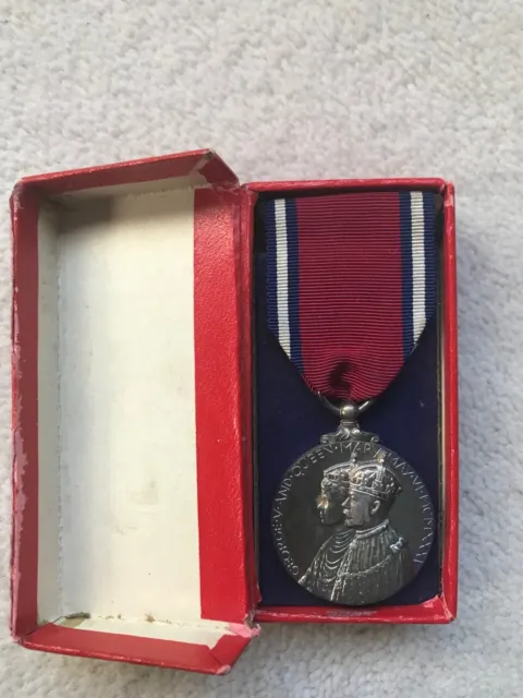 George V 1910-1935 Silver Jubilee Medal and Original Box of Issue