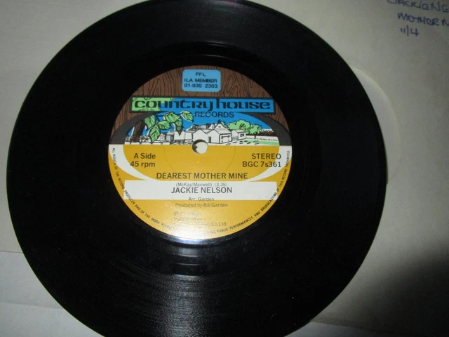 Jackie Nelson With Love Country House Records BGC 7s361 1983 Vinyl 7inch  Single