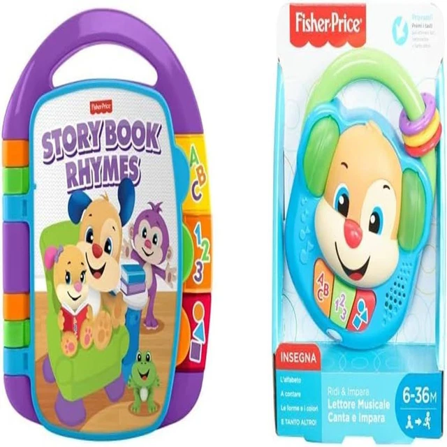 Fisher-Price Tablet Delle Storie Cagnolino - Giocattolo Neonati 6+ Mesi, Multilingue Con Luci E Musica - 4