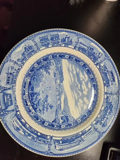 Shenango Baltimore & Ohio Railroad Dinner Plate  10.5" diam  "Harpers Ferry"