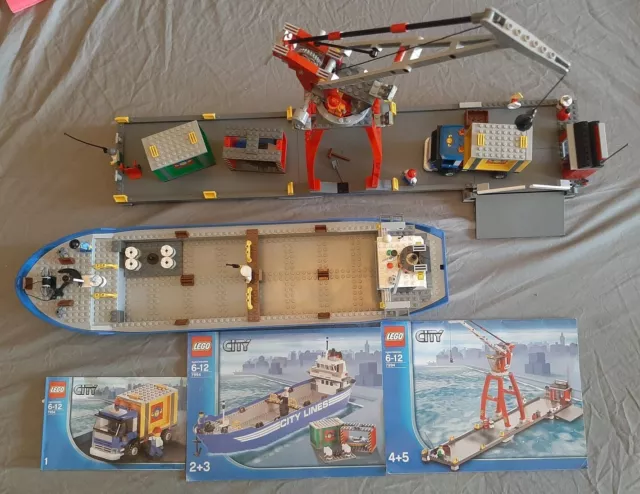 LEGO City Harbor 7994 With Instructions, no box, pre-owned